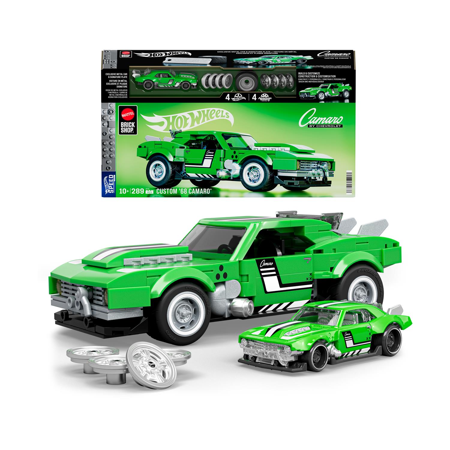 Mattel Hot Wheels: Speed Series Brick Shop - Camaro by Chevrolet Custom '68 Camaro Vehicle (JFT16) Mattel Hot Wheels: Speed Series Brick Shop - Camaro by Chevrolet Custom '68 Camaro Vehicle (JFT16)