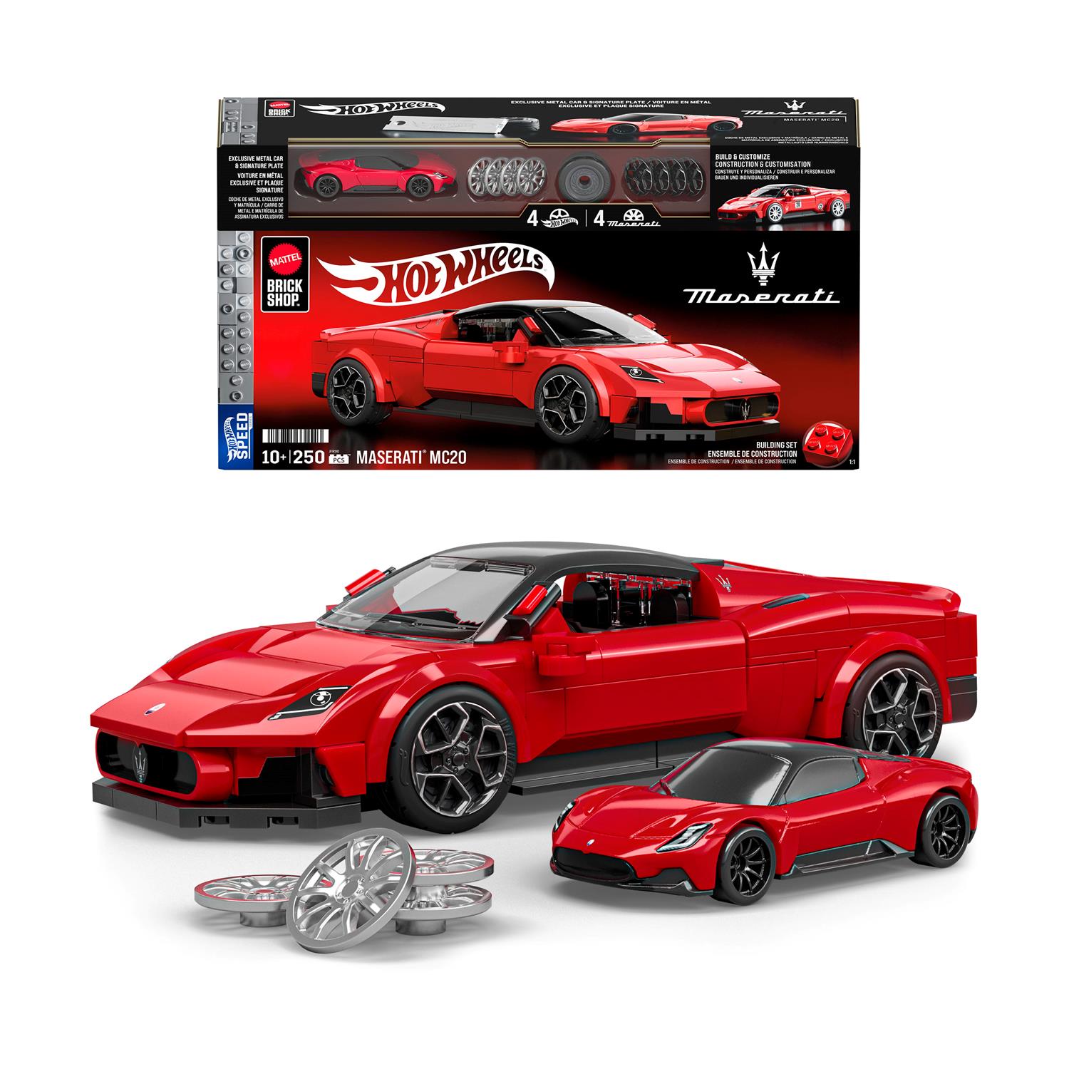 Mattel Hot Wheels: Speed Series Brick Shop - Maserati MC20 Vehicle (JFR90) Mattel Hot Wheels: Speed Series Brick Shop - Maserati MC20 Vehicle (JFR90)