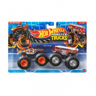 Mattel Hot Wheels Monster Trucks: Demolition Doubles - HW Tiger Shark VS 5 Alarm (JCC76)