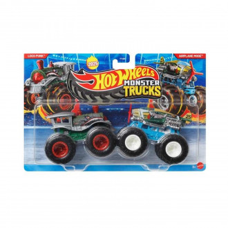 Mattel Hot Wheels Monster Trucks: Demolition Doubles - Loco Punk VS Airplane Mode (JCC66)