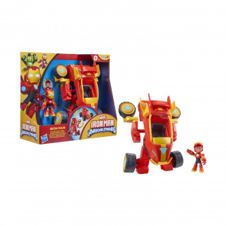 Hasbro Marvel: Iron Man And His Awesome Friends - Iron Man 2 in 1 Mech Suit & Vehicle - Figure & Vehicle (G1474)