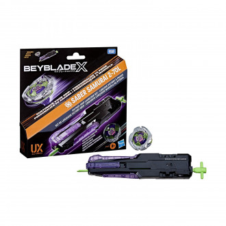 Hasbro Bey Blade: Bey Blade X - Saber Samurai Victory Grip Launcher Set (G1862)