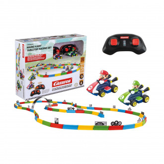 Carrera R/C Car: Mario Kart™ Mario & Luigi Mini RC - 1:43 Tabletop Racing Set (370430015)