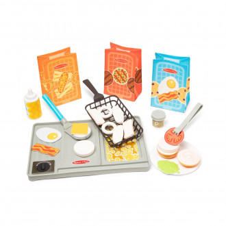 Melissa & Doug Pretend Play: Non-Wood  Flip & Fry Grill Set (6074893)