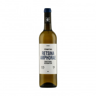 Tetramythos - Retsina - White Dry Organic Wine,750 ml