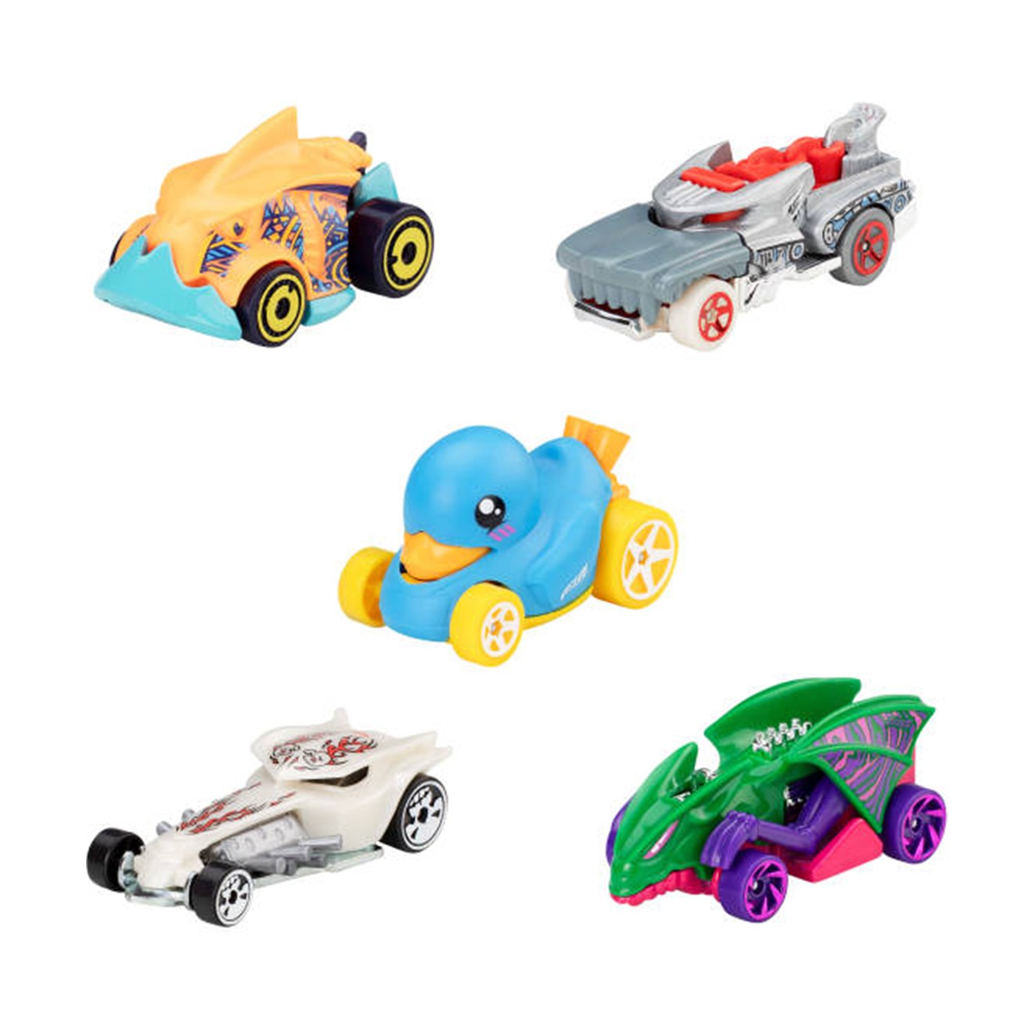 Mattel Hot Wheels - Street Beasts (Set Of 5) (JBJ90) Mattel Hot Wheels - Street Beasts (Set Of 5) (JBJ90)