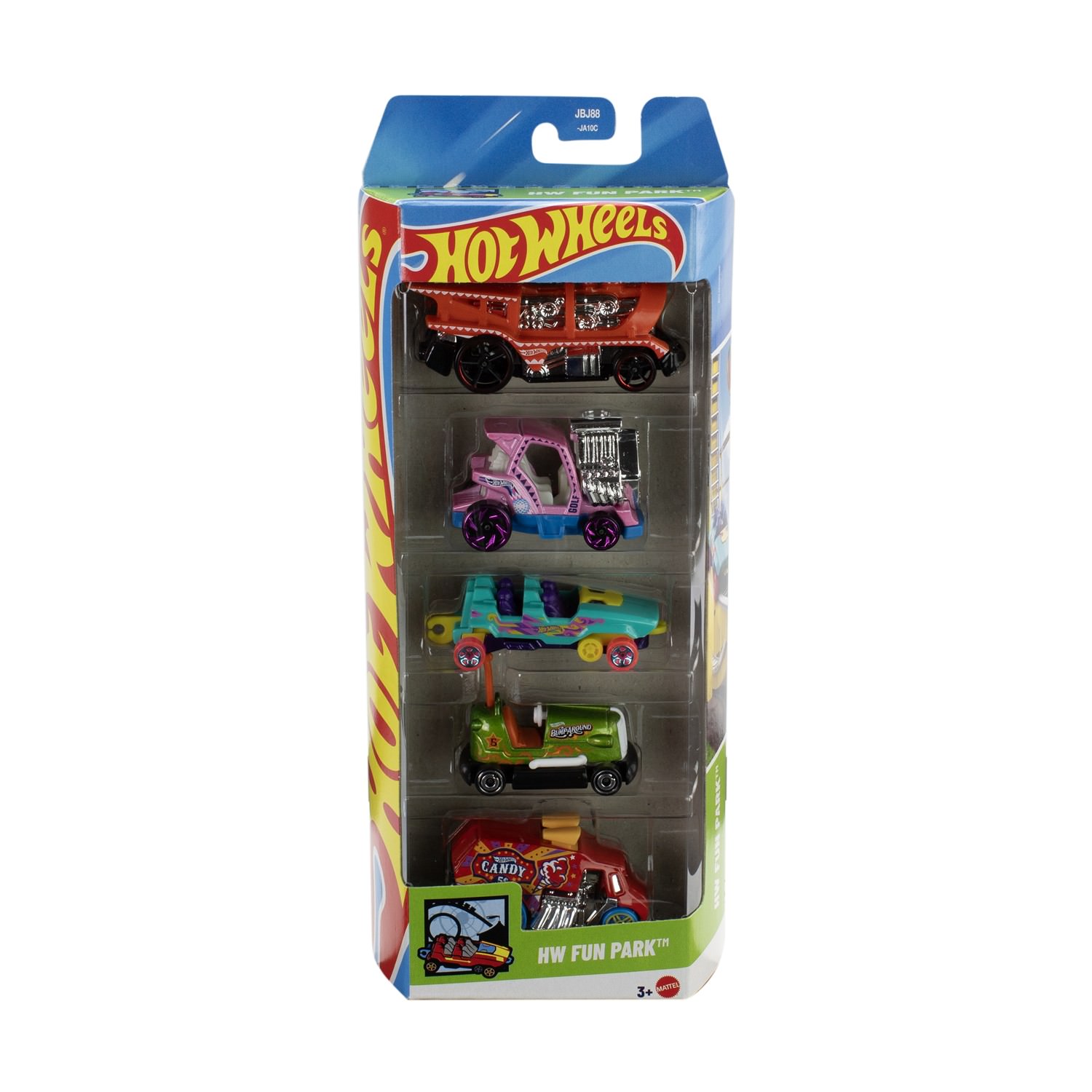 Mattel Hot Wheels - HW Fun Park (Set Of 5) (JBJ88) Mattel Hot Wheels - HW Fun Park (Set Of 5) (JBJ88)
