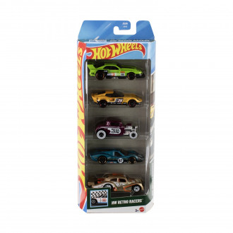 Mattel Hot Wheels - HW Retro Racers (Set Of 5) (JBJ86)