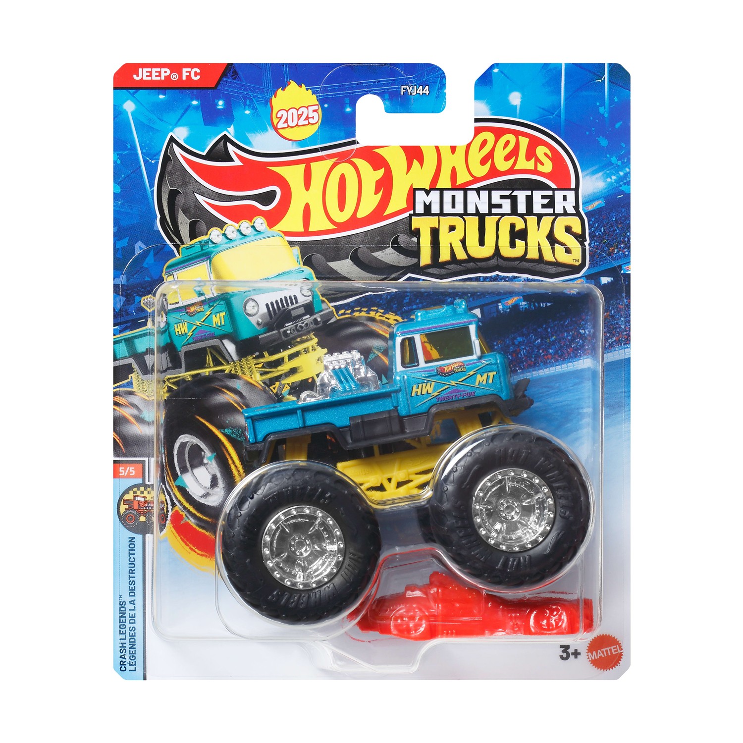 Mattel Hot Wheels Monster Trucks: HWMT Twenty-Five - Jeep FC Die-Cast Vehicle (JCD67) Mattel Hot Wheels Monster Trucks: HWMT Twenty-Five - Jeep FC Die-Cast Vehicle (JCD67)