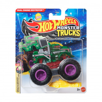 Mattel Hot Wheels Monster Trucks: Freestyle Wreckers - Dual Engine Destroyer 2025 Die-Cast Vehicle (JCD72)