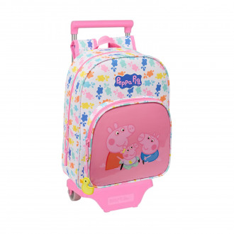 Safta: Peppa Pig Baby Pig - Trolley (Removable) Small Backpack (34cm) (612572185)