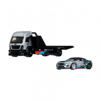 Mattel Hot Wheels Premium: Car Culture Team Transport - 2024 Ford Mustang RTR Spec 5-FD & Aero Lift Vehicles (JHX92)