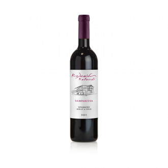 Kelesidou - Sampanitsa - Organic Red Semi Sweet Wine Xinomavro - Merlot - Syrah P.G.I,750ml