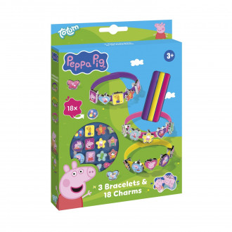 Totum Peppa Pig: 3 Bracelets & 18 Charms (BT360150)