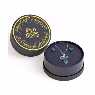 Carat Shop The Lord of The Rings: Leaf of Lorien Gift Set - Earrings and Necklace (LRGS0001)