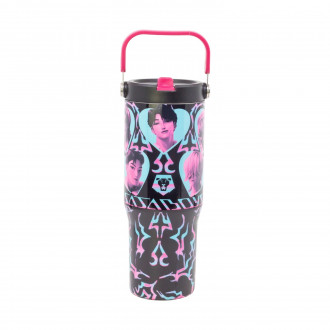 Stor: K-POP Demon Hunters - Insulated Stainless Steel Tubler with Handle (860ml) (80680)