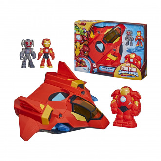 Hasbro Marvel: Iron Man & His Awesome Friends - Giant-Sized Armor Jet Playsets (G1994)