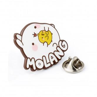 Carat Shop: Molang - Molang and Piu Piu Logo Pin Badge (MLPB0129)