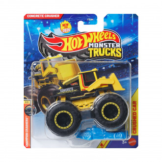 Mattel Hot Wheels: Monster Trucks Concrete Crusher - Champion Crashers Vehicle (JHY31)