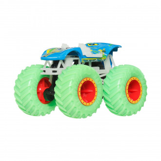Mattel Hot Wheels: Monster Trucks Glow In The Dark - Twin Mill Vehicle (JVF45)