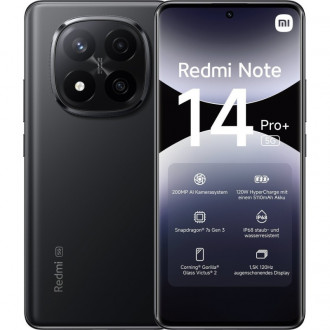 Xiaomi Redmi Note 14 Pro Plus 5G Dual SIM 12GB/512GB - Midnight Black