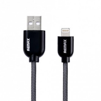 Remax Καλώδιο USB-A to Lightning Cable Μαύρο