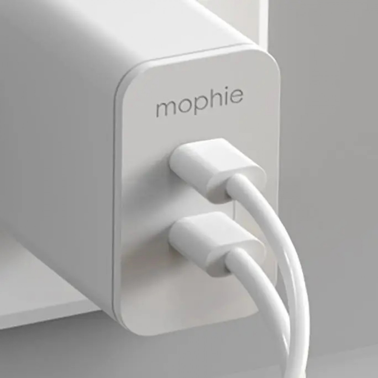 Mophie Speedport 45W 2xUSB-C GaN Fast Wall Charger Οικιακός φορτιστής ταχείας φόρτισης ισχύος 45W (λευκός) (409909299)