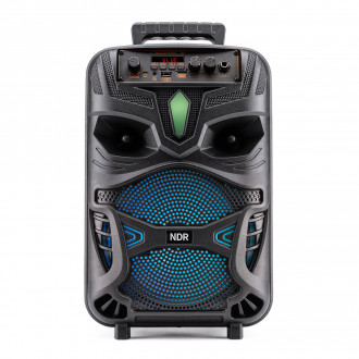 The Source  Karaoke Speaker with Mic Ηχείο με λειτουργία karaoke με μικρόφωνο και χειριστήριο σε μαύρο χρώμα (89308)