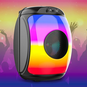 The Source –  Wireless LED Party Speaker – Ασύρματο Ηχείο με Πολύχρωμο LED Φωτισμό & Party Mood