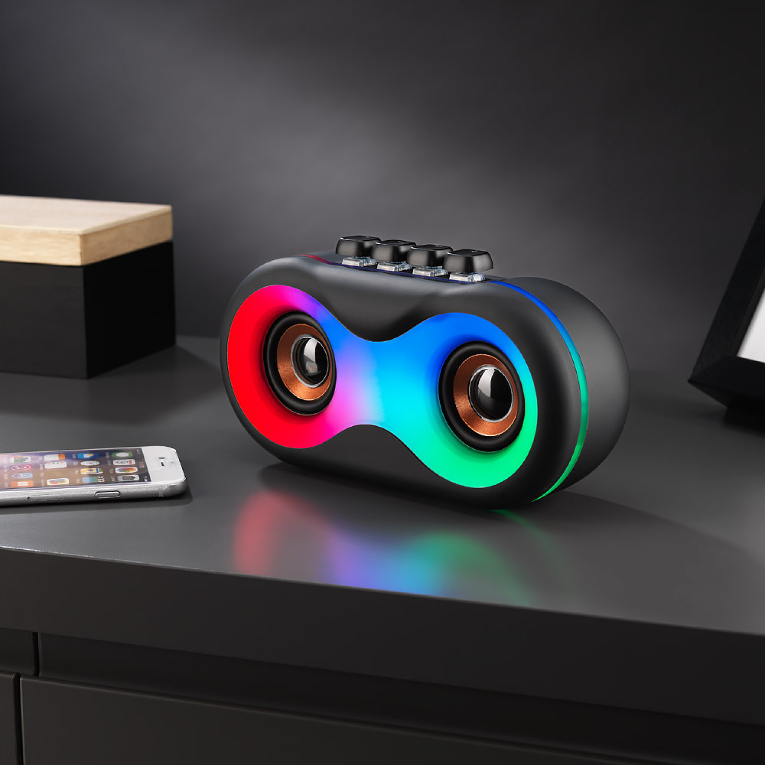 The Source Wireless Light Up Retro Speaker - Ασύρματο Retro Ηχείο Με Φωτισμό