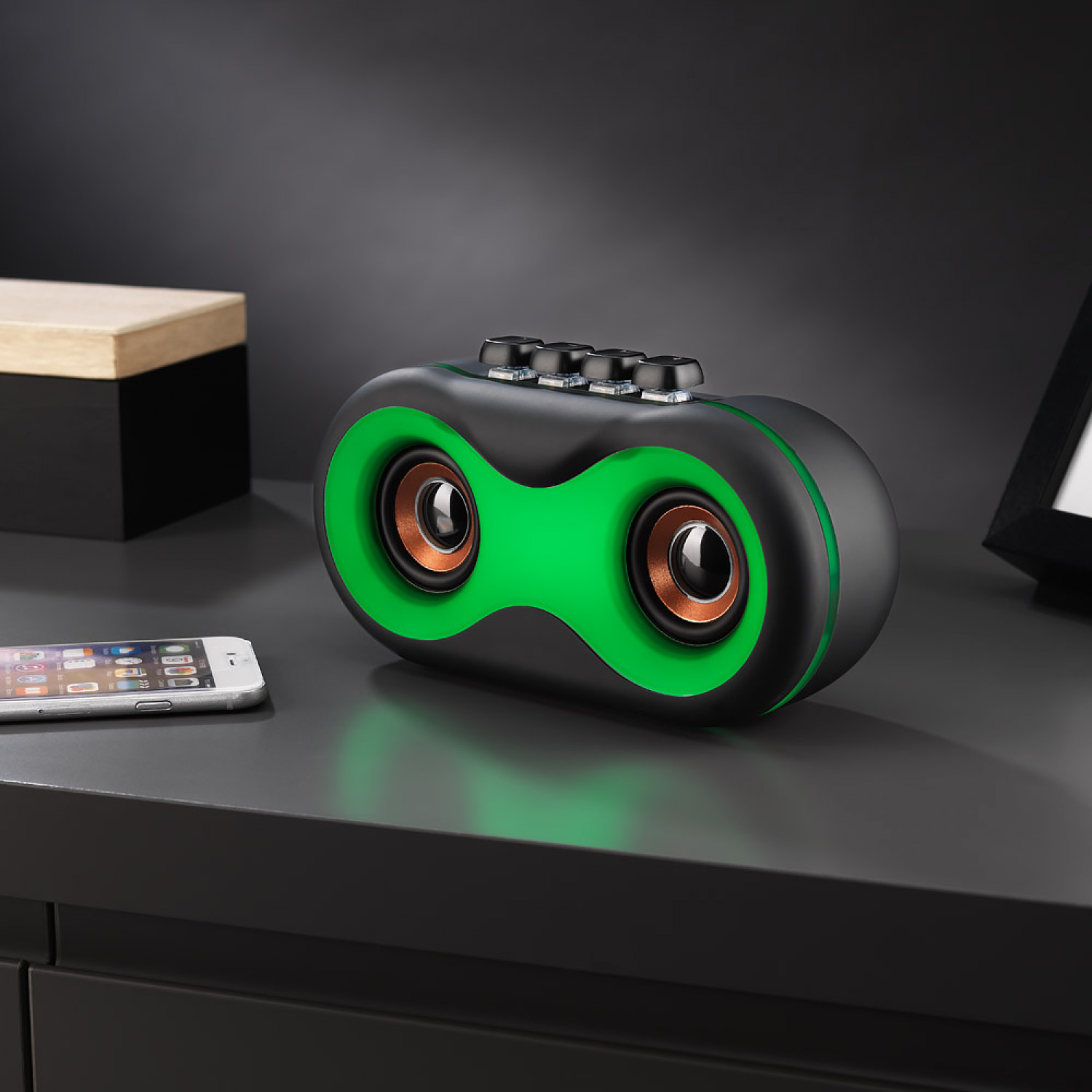 The Source Wireless Light Up Retro Speaker - Ασύρματο Retro Ηχείο Με Φωτισμό
