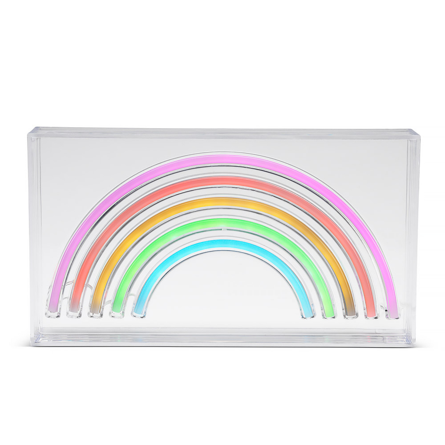 The Source - Boxed Rainbow Light Neon - Φωτιστικό σε Σχήμα Ουράνιου Τόξου