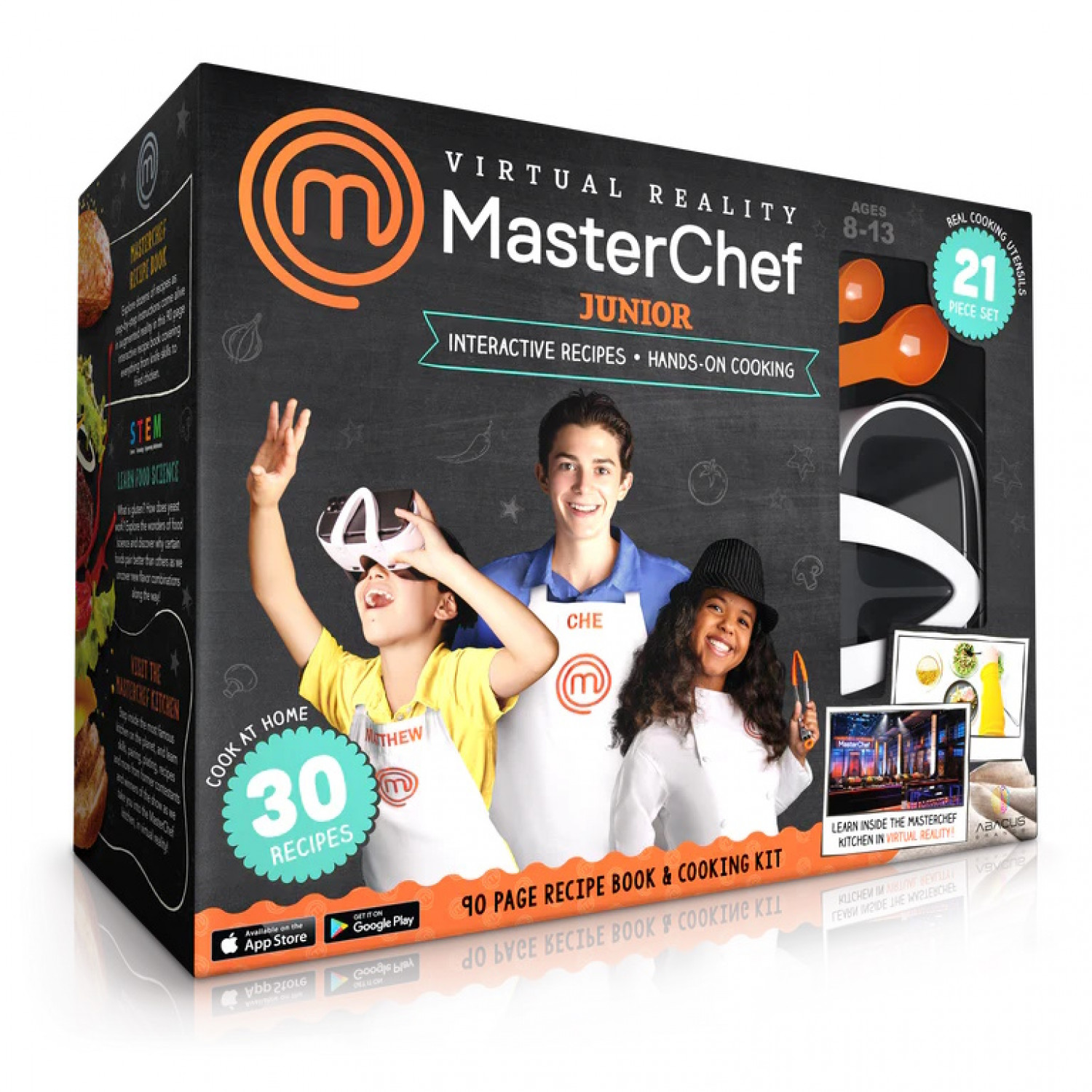 Abacus Brands VR MasterChef Junior Σετ εικονικής πραγματικότητας – Πολυτελές Σετ Δώρου Για ηλικίες 8 έως 13 ετών – Περιλαμβάνει Γυαλιά VR