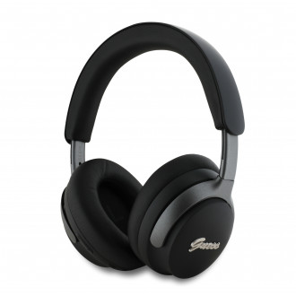Guess Metal Script Logo Bluetooth ANC/ENC Headphones (Black - GUBHC22PSFCSMK)