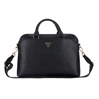 Guess Grained Triangle Logo Computer Bag 15