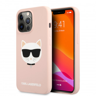 Karl Lagerfeld 3D Rubber Case Choupette's Head Θήκη προστασίας από σιλικόνη – iPhone 13 Pro (Ροζ - KLHCP13LSLCHLP)