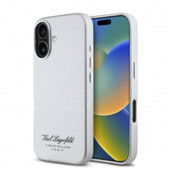 Karl Lagerfeld “Rue St.Guillaume Logo Collection” Θήκη προστασίας από σιλικόνη – iPhone 16 (Γκρι – KLHCP16SPGWCMKHK)