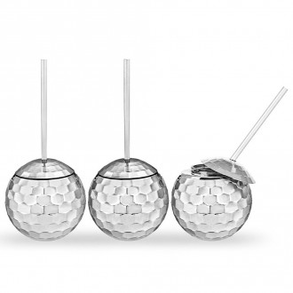 Disco Ball Cups – Σετ Ποτηριών Ντισκομπάλες – Σετ των 3