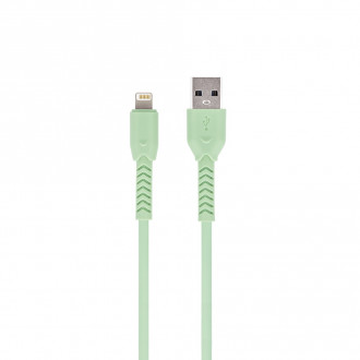 Maxlife MXUC-04 Καλώδιο φόρτισης και μεταφοράς δεδομένων από USB σε Lightning 1 μέτρου 3A – πράσινο