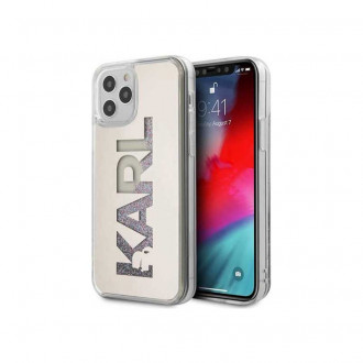 Karl Lagerfeld Mirror Liquid Glitter Karl iPhone 12 Pro Max Ασημί