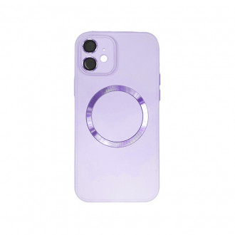 OEM Back Cover Σιλικόνης με MageSafe και Προστασία Κάμερας για iPhone 11 Λιλά