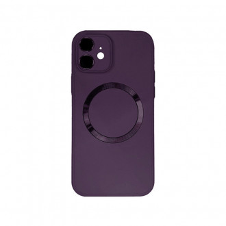 OEM Back Cover Σιλικόνης με MageSafe και Προστασία Κάμερας για iPhone 11 Μωβ