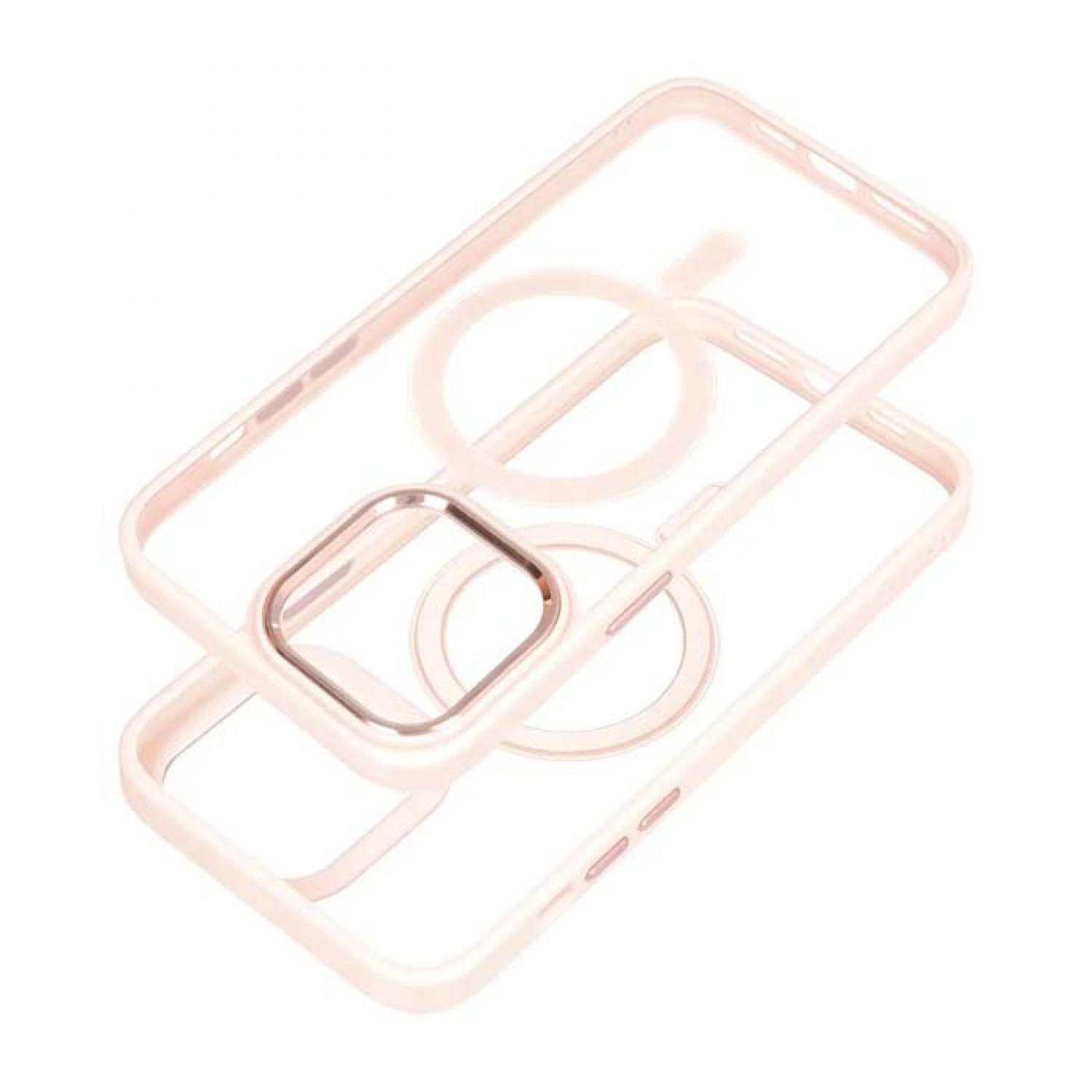 Color Edge Mag Θήκη Back Cover Σιλικόνης/ Πλαστικό για iPhone 15 Ροζ