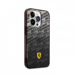Ferrari Gradient Allover Case Θήκη Πλάτης Σιλικόνης για iPhone 14 Pro Max Μαύρο