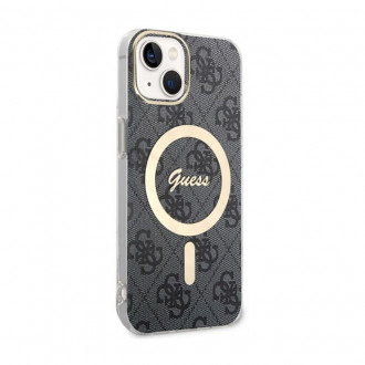Guess 4G IML MagSafe Back Cover Σιλικόνης για iPhone 14 Μαύρο