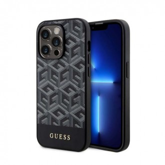 Guess G Cube MagSafe Back Cover Θήκη Πλαστικό/ Υφασμάτινο για iPhone 15 Pro Max Μαύρο