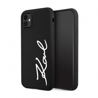 Karl Lagerfeld Silicone Signature Θήκη για iPhone 11/ Xr Μαύρο