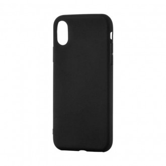 OEM Back Cover Θήκη Λεπτής Σιλικόνης Matte για iPhone Xr Μαύρο
