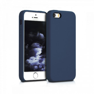 OEM Back Cover Θήκη Ενισχυμένης Σιλικόνης για iPhone 5 Σκούρο Μπλε