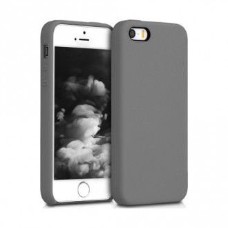 OEM Back Cover Θήκη Λεπτής Σιλικόνης Matte για iPhone 5 Γκρι
